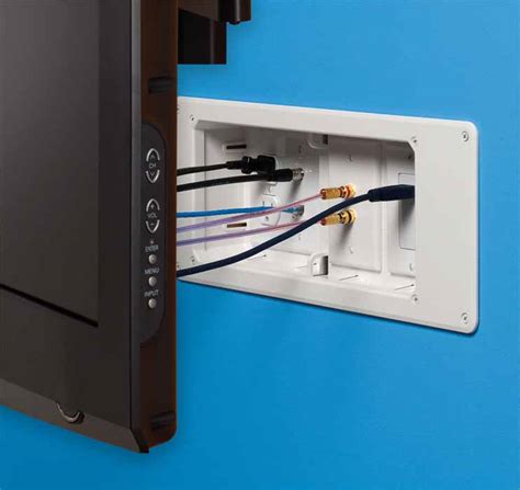 junction box for tv|recessed outlet box for tv.